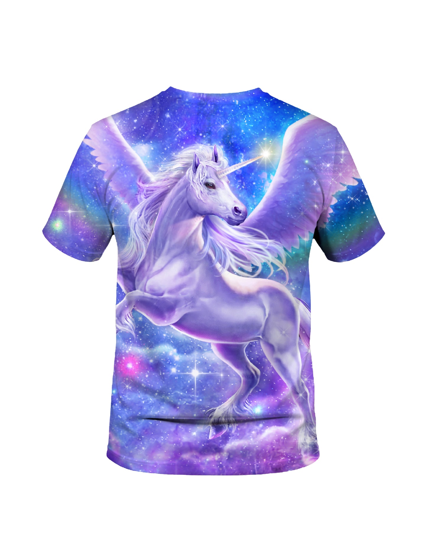 Unicorn 3D All Over Print T-Shirt for Men Women, Galaxy Fantasy Style