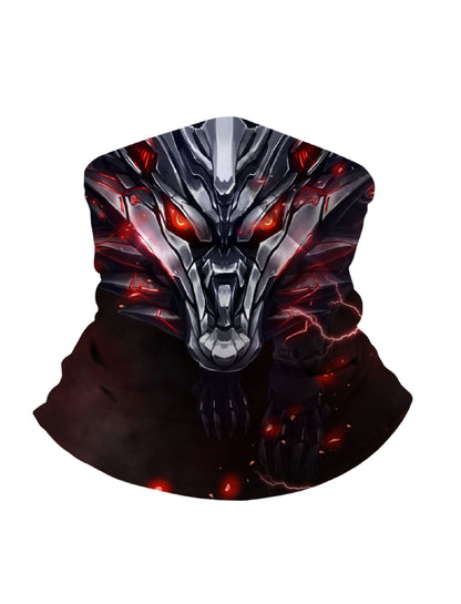 E-Girl E-Boy Cyberpunk Dragon Neck Gaiter with 3D All Over Print, Breathable Fabric, Soft Stretchy, UV Protection for Unisex