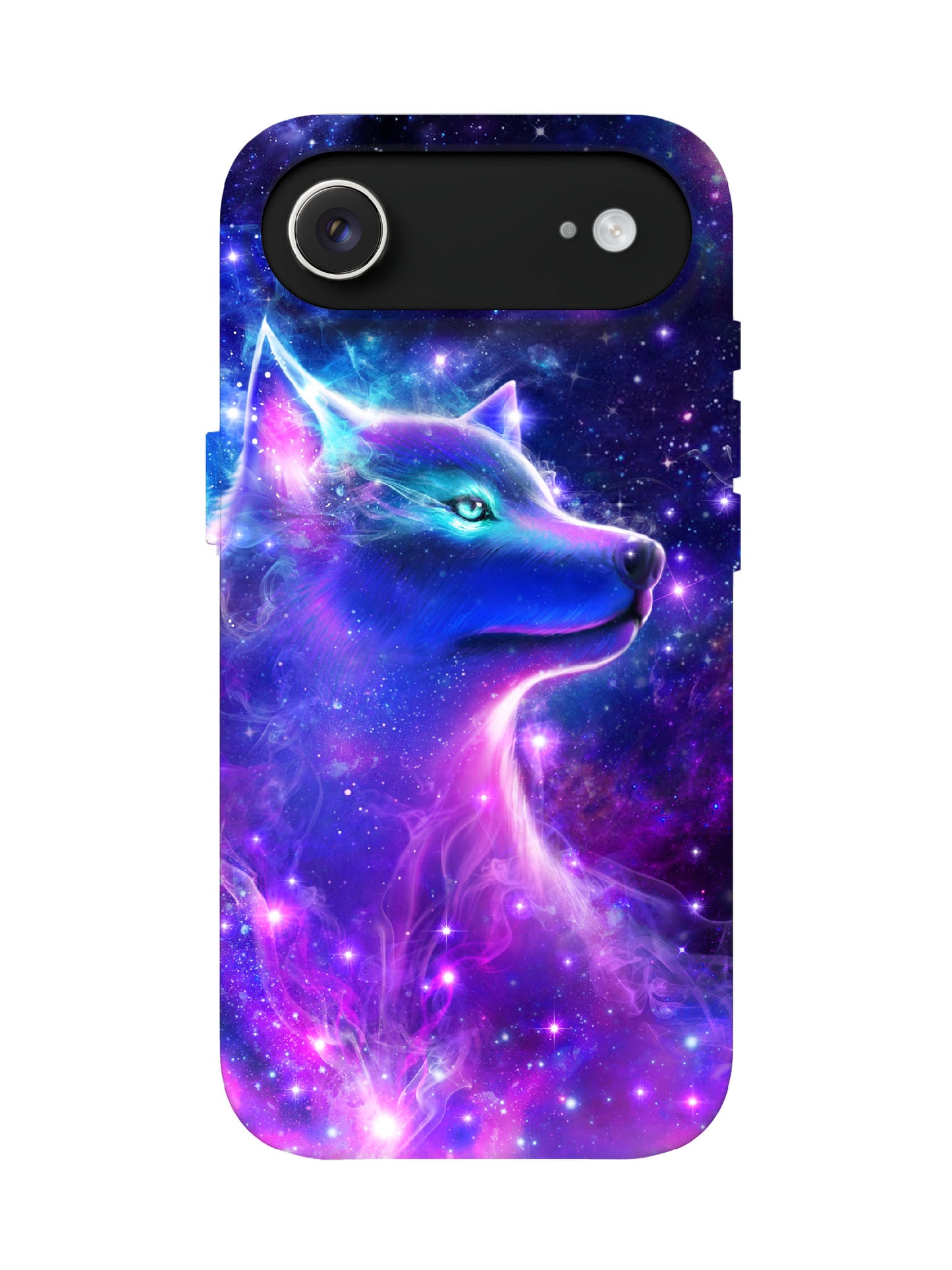 Cosmic Wolf Neon Cyberpunk Protective Phone Case
