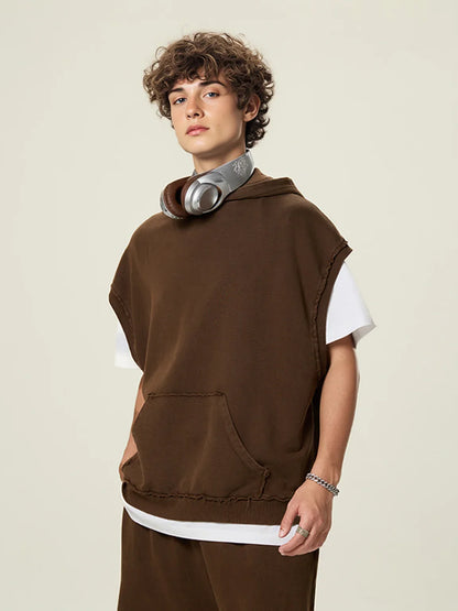 Stone-Washed 350g Soft French Terry Oversized Hoodie