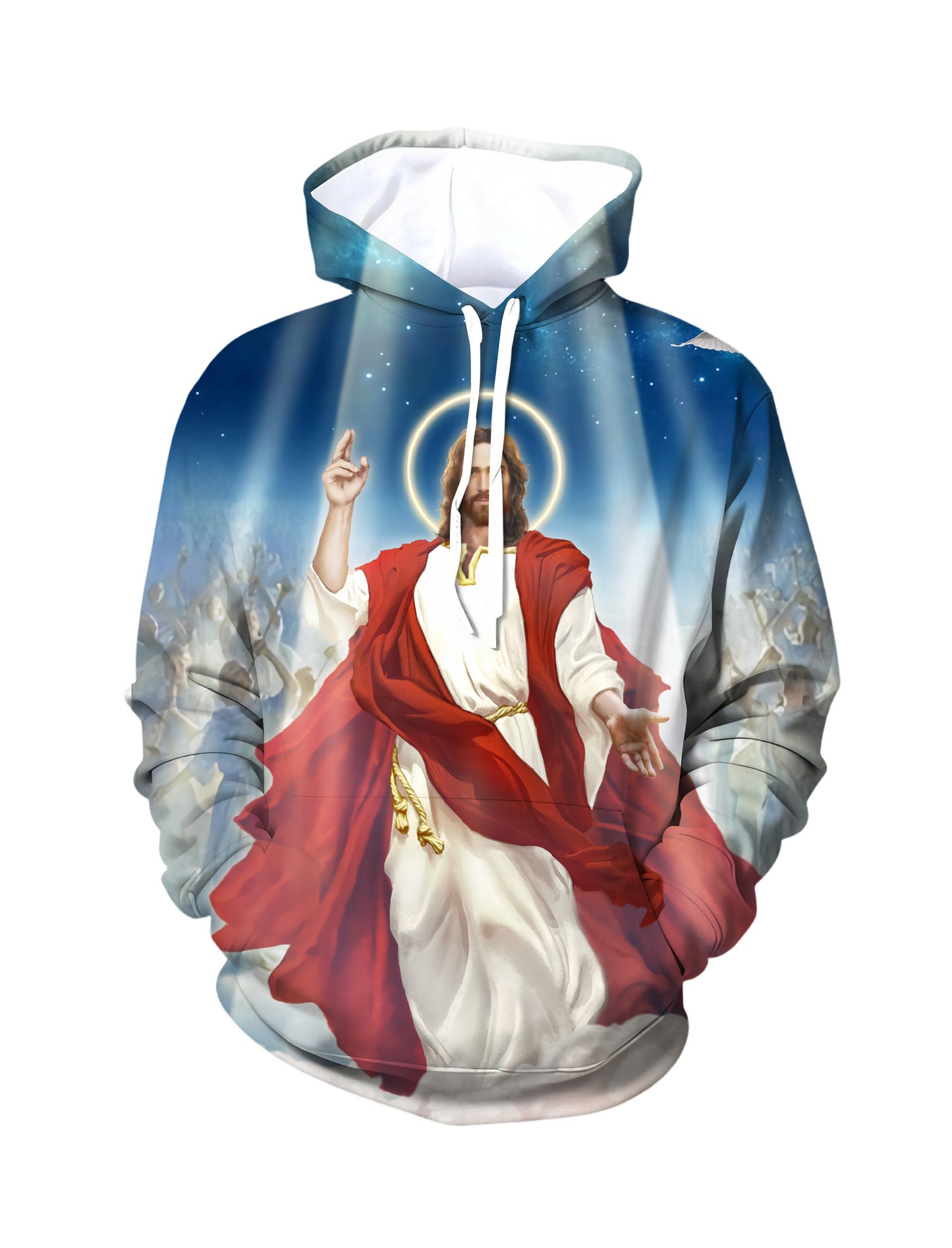 Jesus Christ 3D All Over Print Hoodie for Men Women Religious Faith Apparel