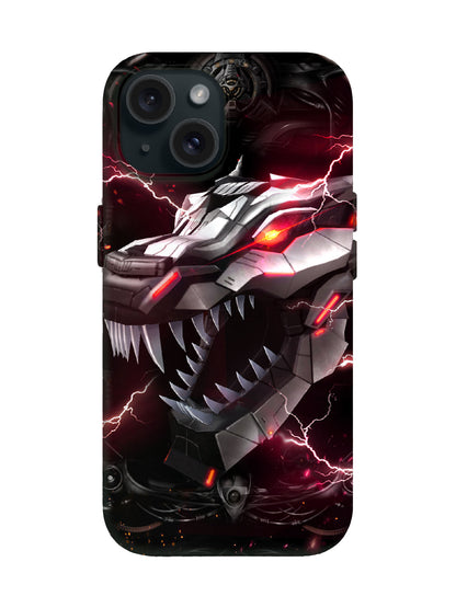 Cyberpunk Lightning Dragon Edgy Tough Phone Case