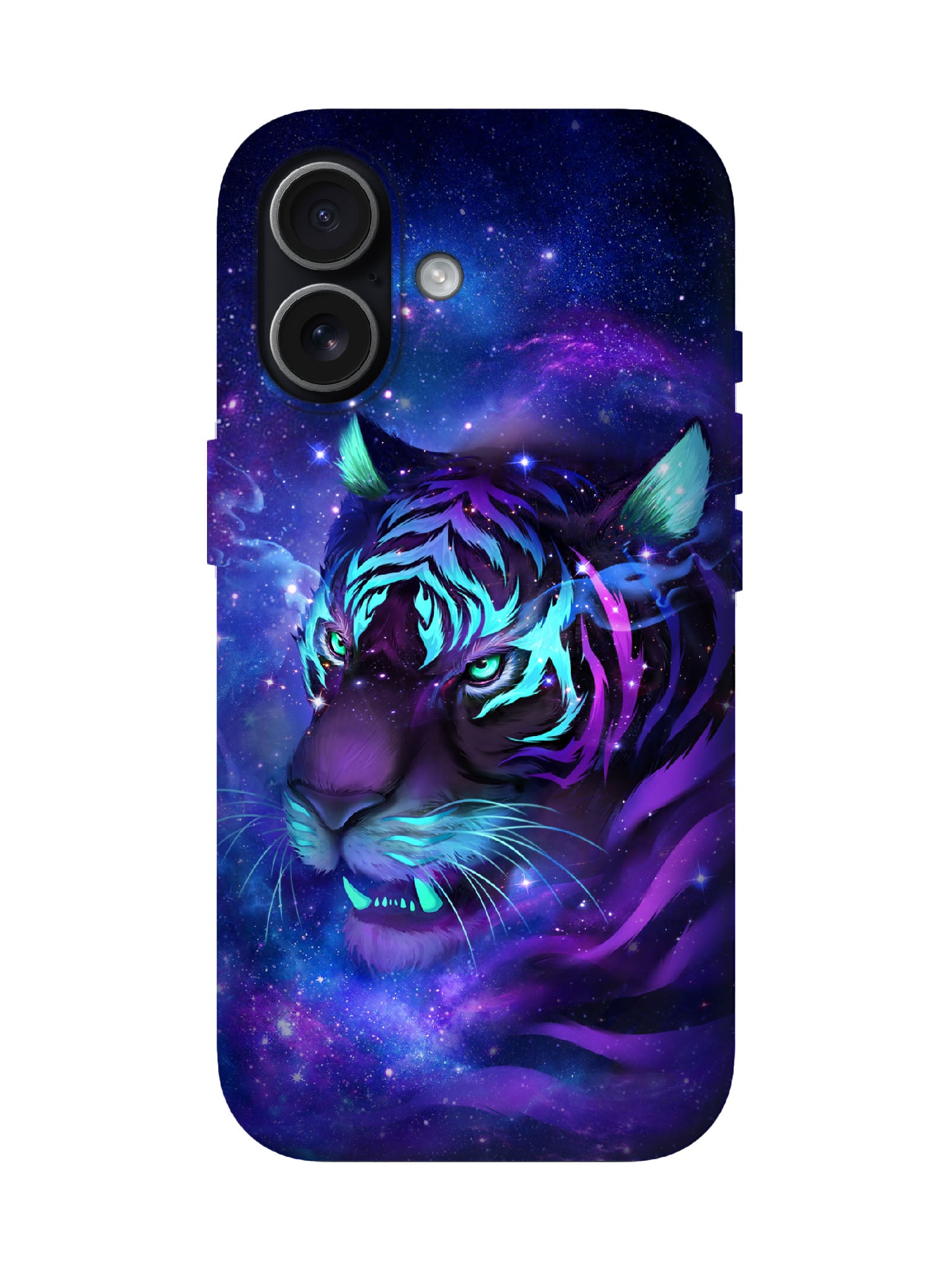 Neon Tiger Cosmic Cyberpunk Tough Phone Case