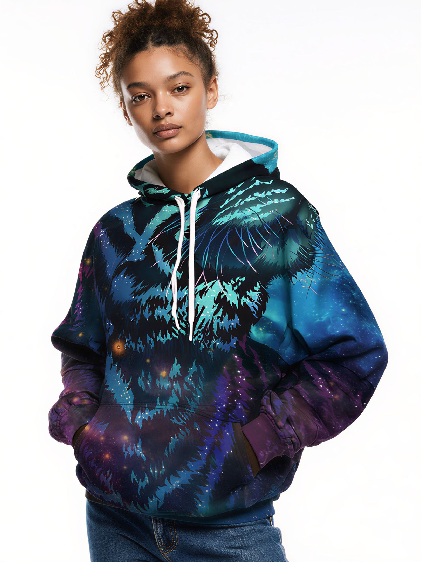 Unisex 3D All Over Print Hoodie Galaxy Nebula Forest Aesthetic Pullover Soft Comfortable Cotton Blend
