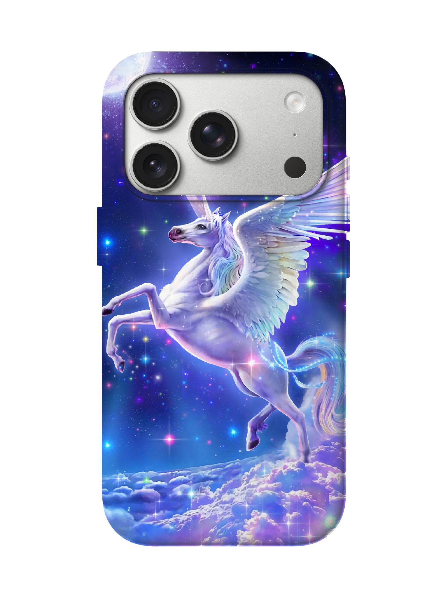 Winged Unicorn Cosmic Glow Statement Slim Phone Case
