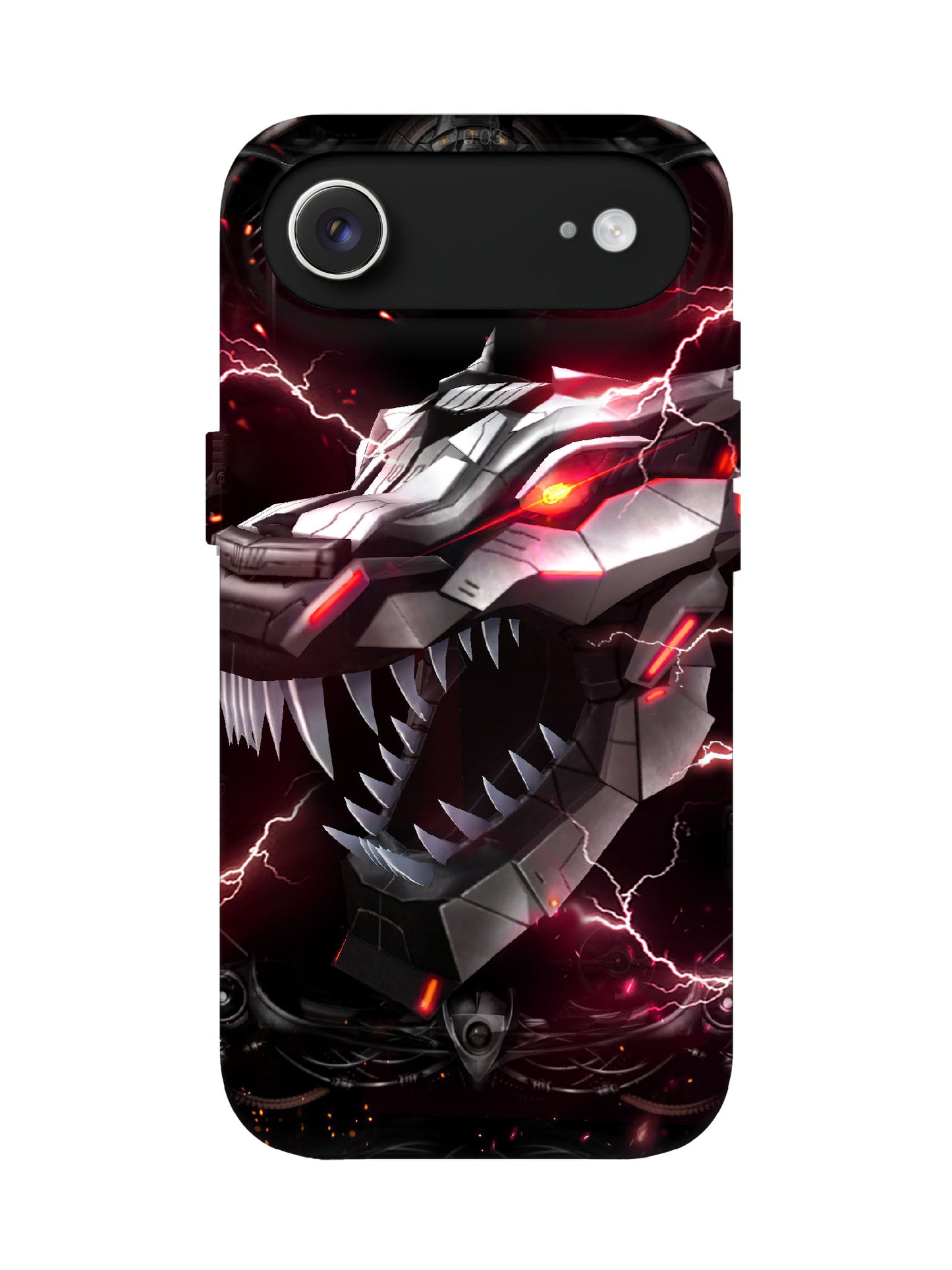 Cyberpunk Lightning Dragon Edgy Tough Phone Case