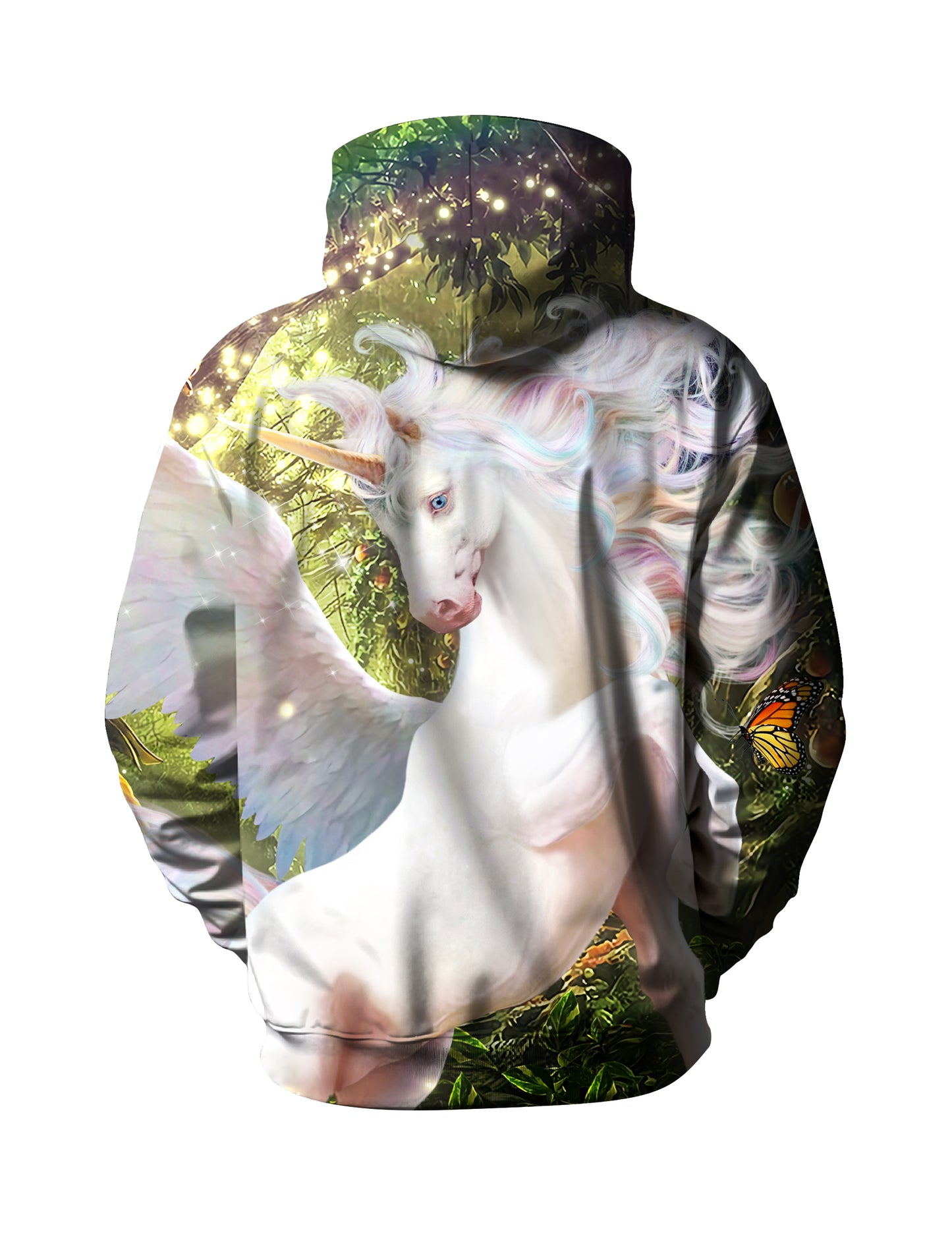 Unicorn 3D All Over Print Hoodie for Men Women Fantasy Forest Graphic Pullover Sweatshirt