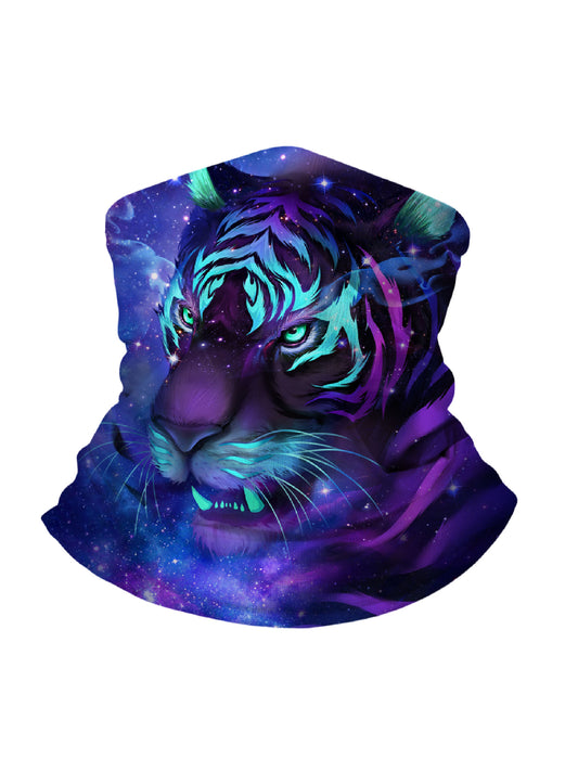 Unisex Balaclava with 3D all over print cosmic nebula tiger design, Aesthetic Y2K style, breathable fabric, windproof, soft stretchy for streetwear lovers