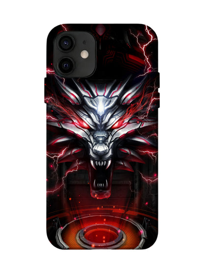 Lightning Wolf Cyberpunk Edgy Tough Phone Case