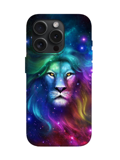Cosmic Lion Neon Edgy Protective Phone Case