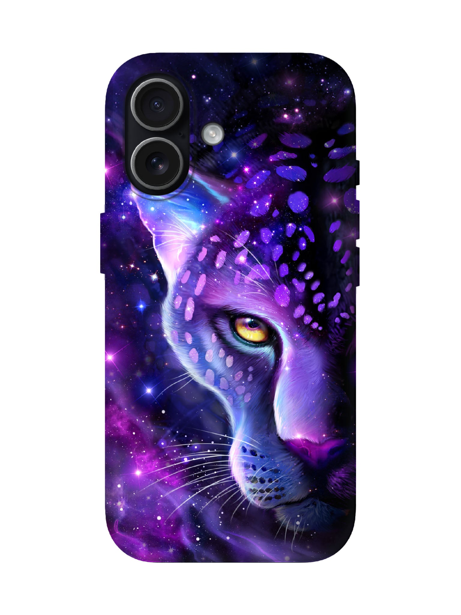 Cosmic Leopard Skull Edgy Cyberpunk Protective Phone Case