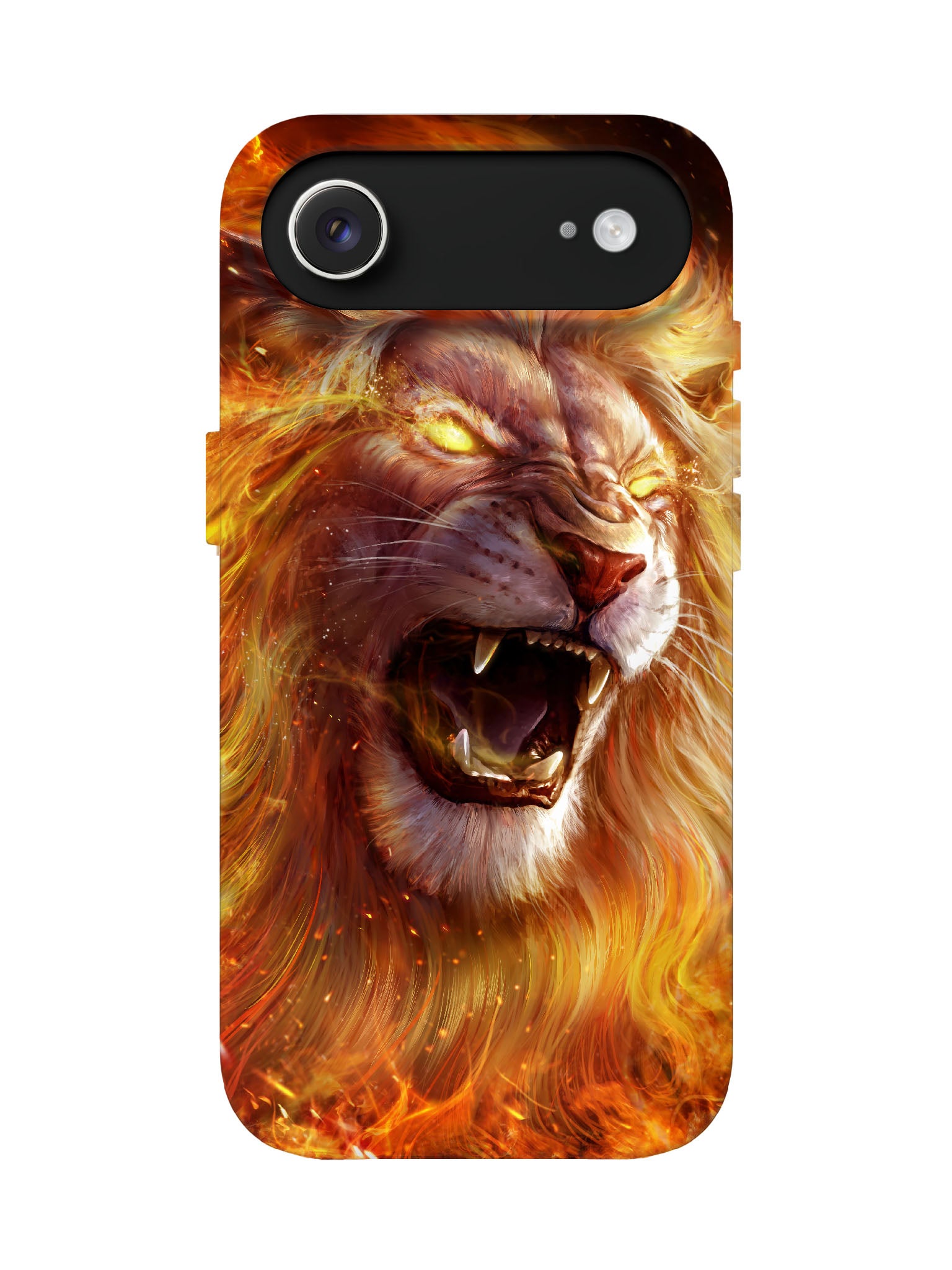 Flame Lion Edgy Tough Phone Case