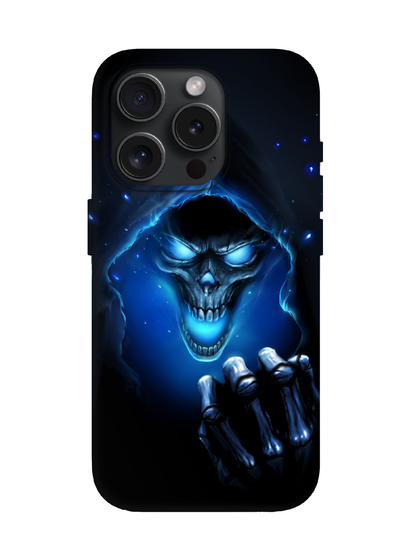 Glowing Skull Edgy Cyberpunk Tough Phone Case