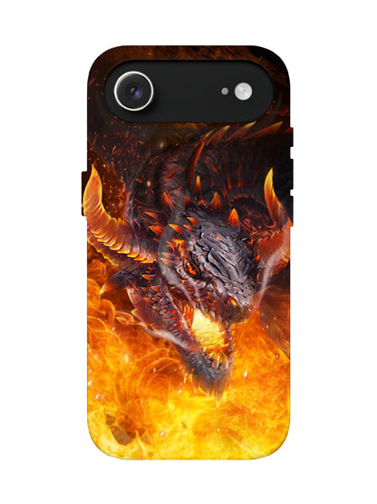 Flame Dragon Edgy Cyberpunk Tough Phone Case