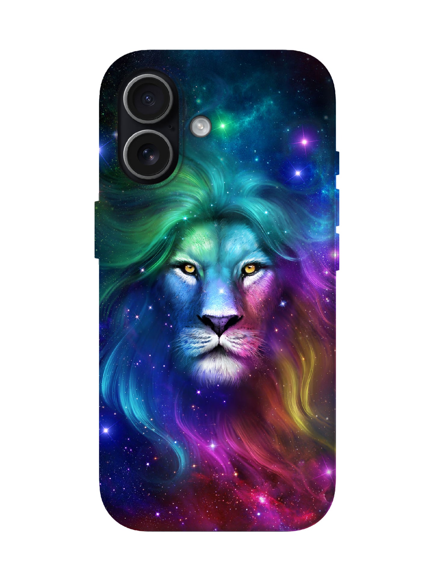Cosmic Lion Neon Edgy Protective Phone Case