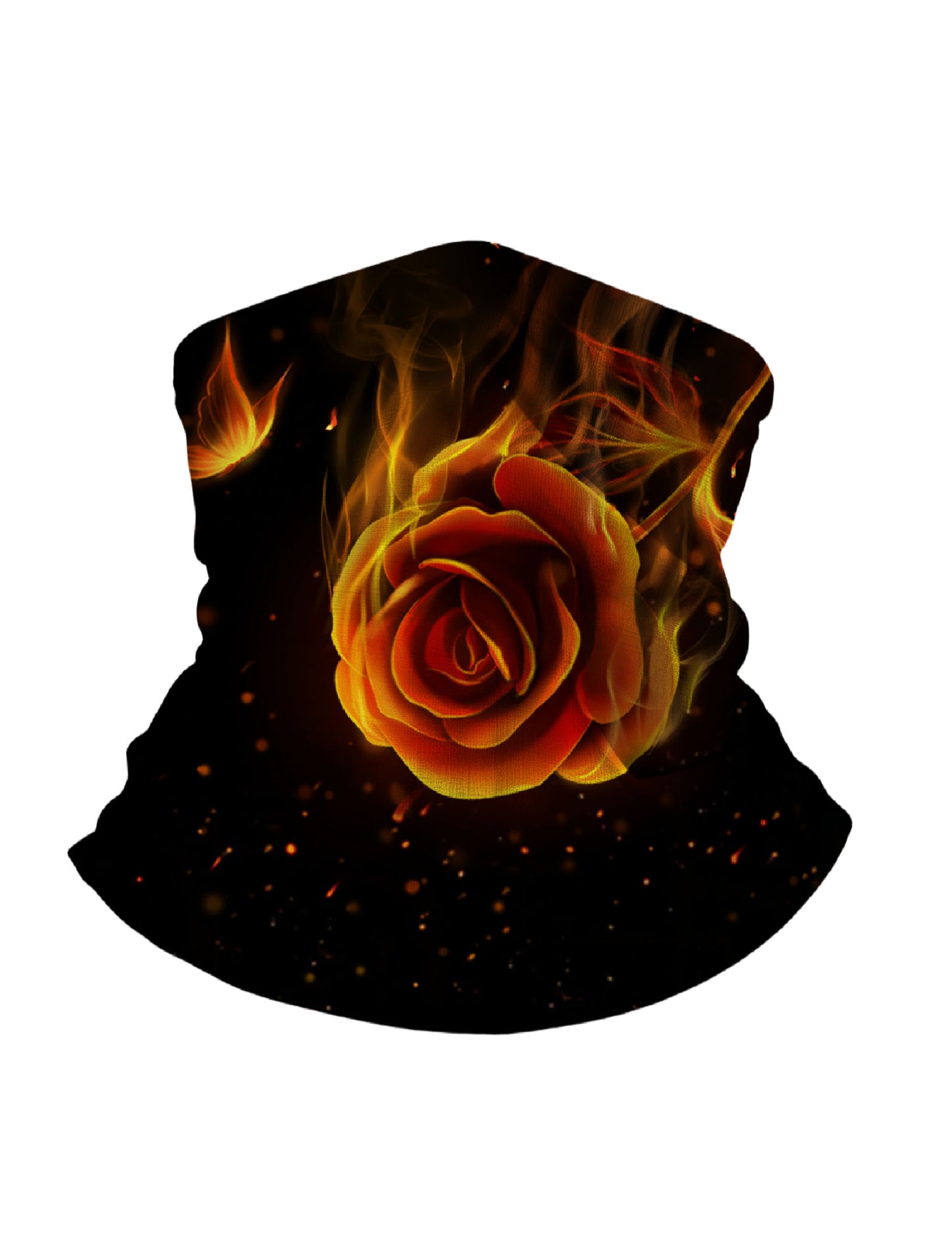 Flaming Rose All-Over Print Neck Gaiter – Unisex Aesthetic Face Mask