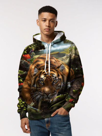 Tiger Jungle 3D All Over Print Hoodie Unisex Soft Comfortable Streetwear