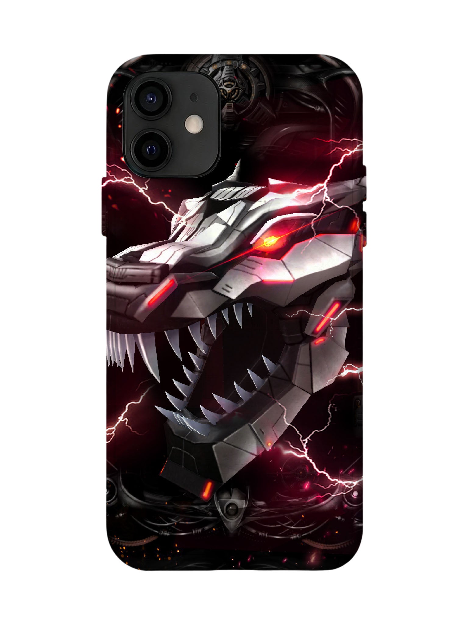 Cyberpunk Lightning Dragon Edgy Tough Phone Case