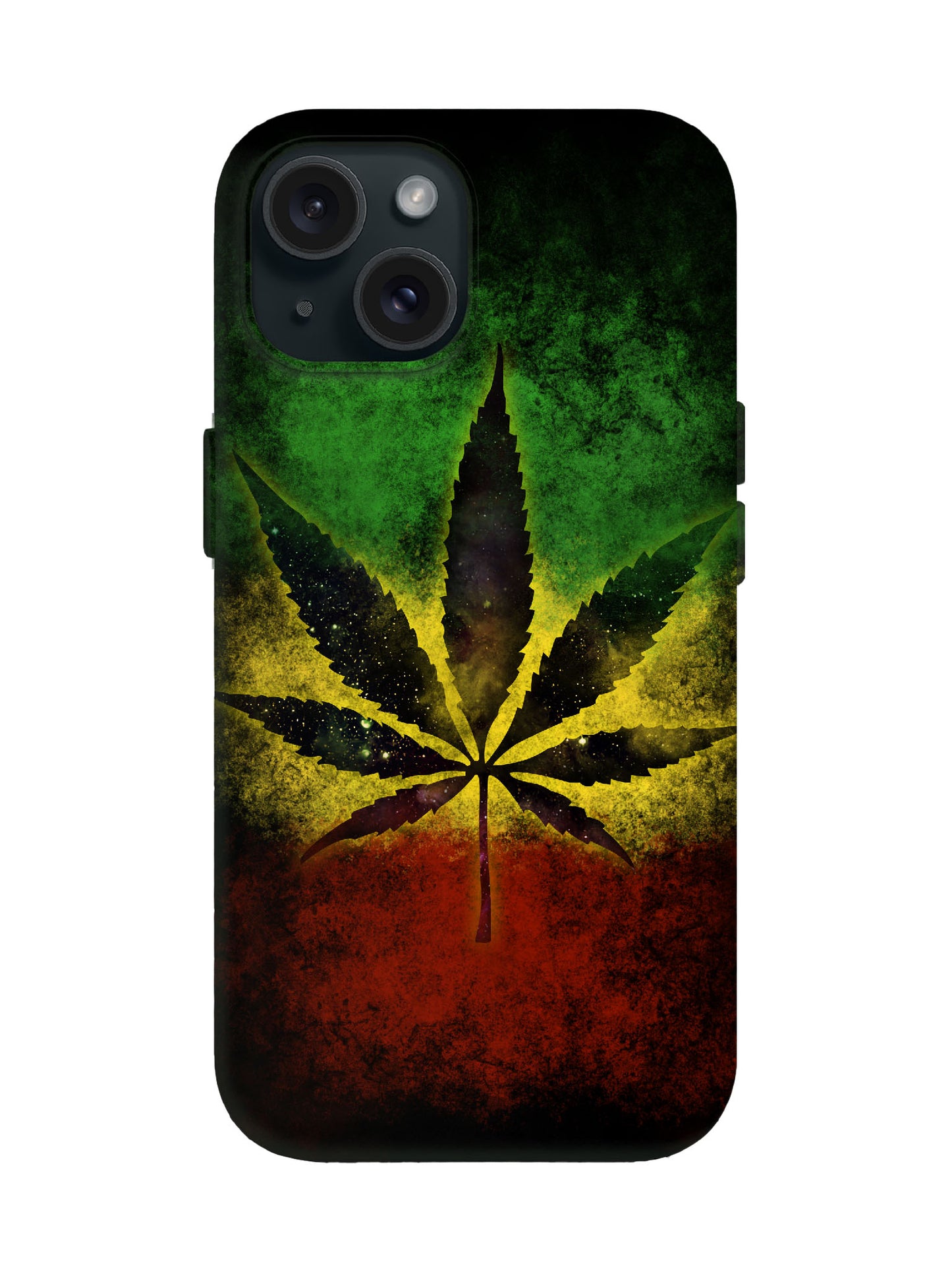 Rasta Leaf Graphic Edgy Protective Phone Case