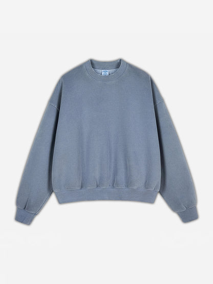 Stone-Washed Heavyweight Fleece Oversized Sweatshirt