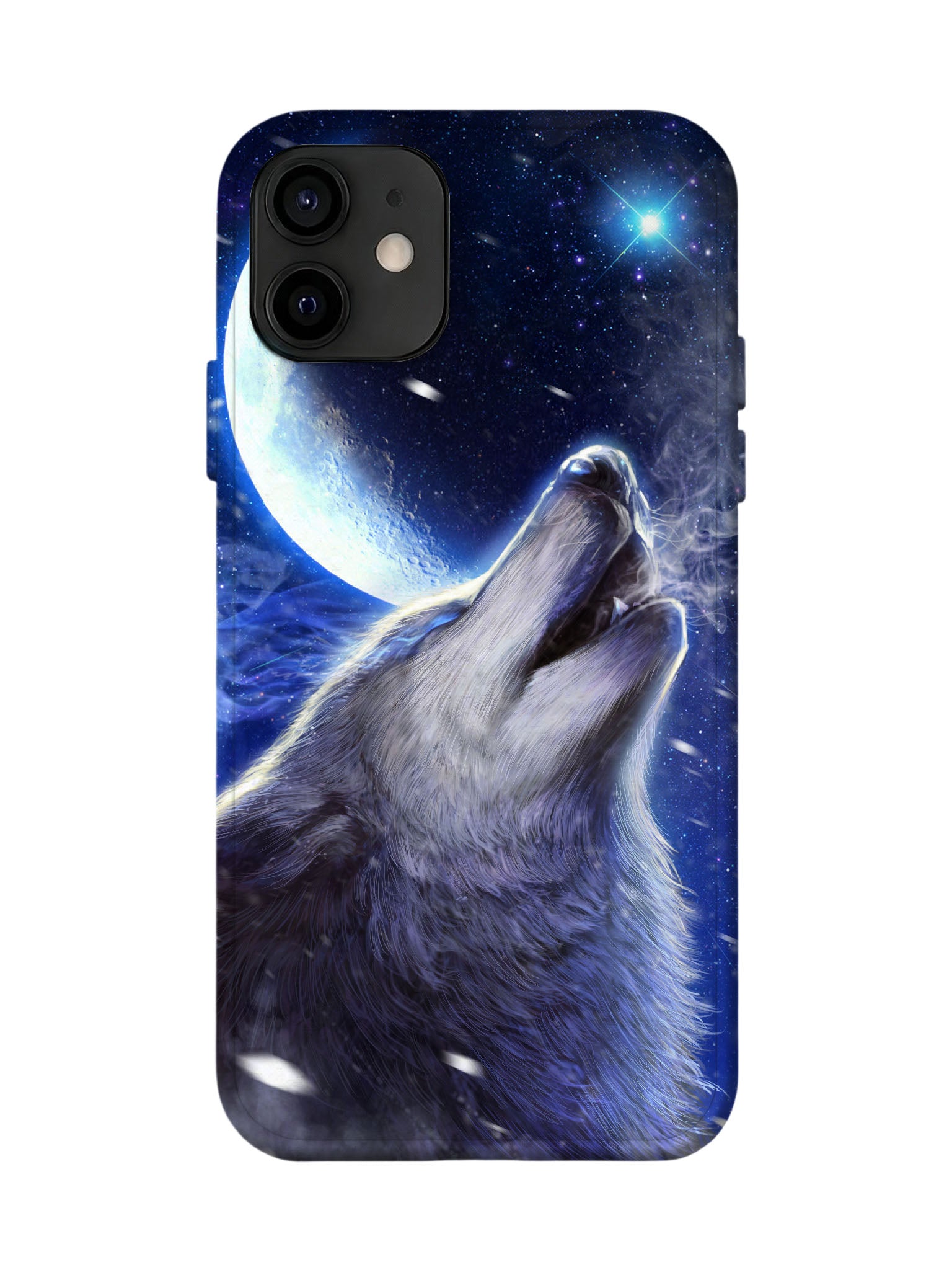 Howling Wolf Cosmic Edgy Protective Phone Case