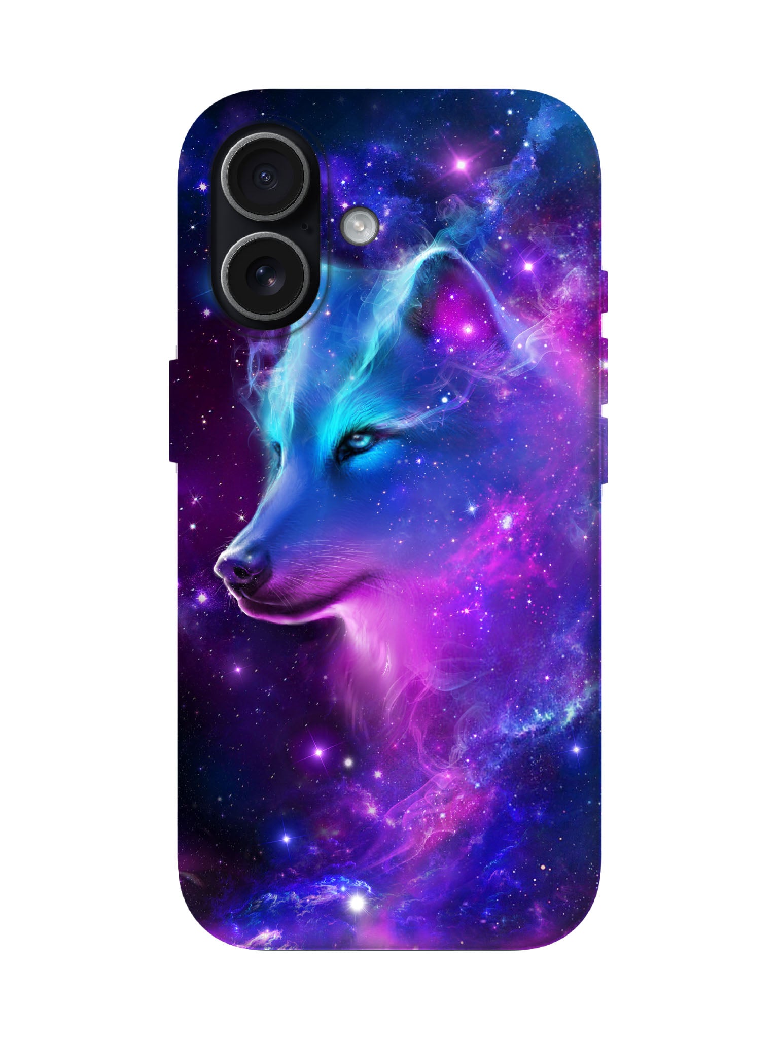 Cosmic Wolf Neon Cyberpunk Protective Phone Case