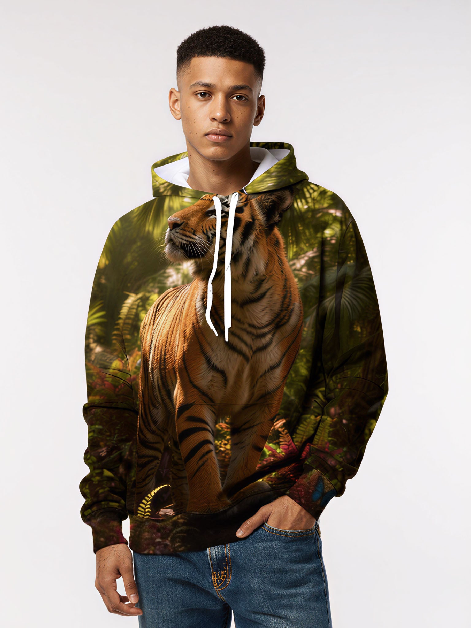 Tiger Jungle 3D All Over Print Hoodie Unisex Soft Comfortable Streetwear