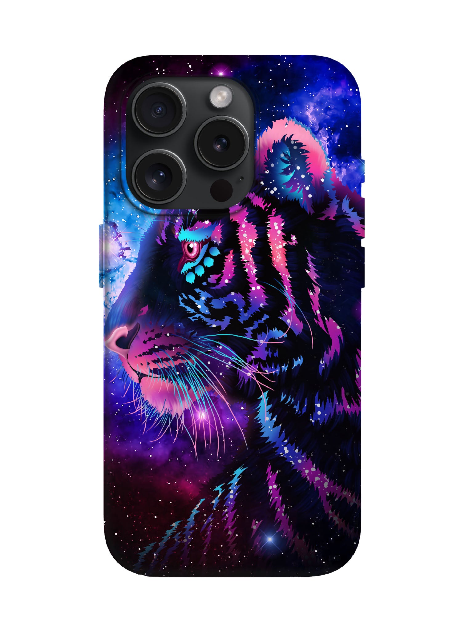 Neon Tiger Cyberpunk Statement Phone Case