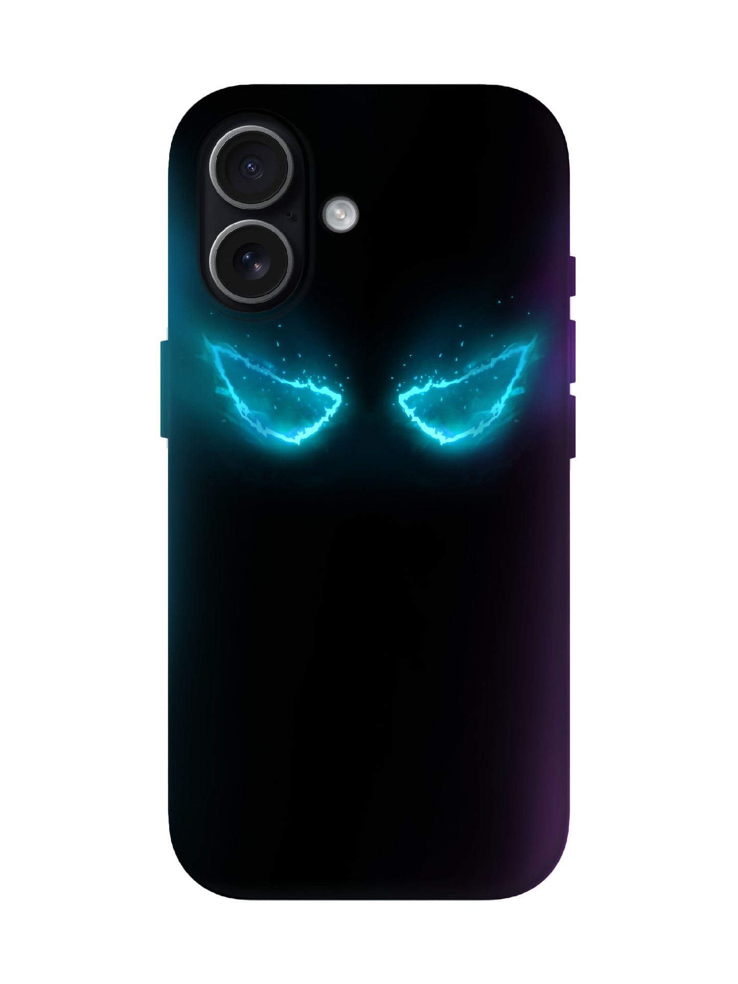 Neon Eyes Edgy Cyberpunk Protective Phone Case
