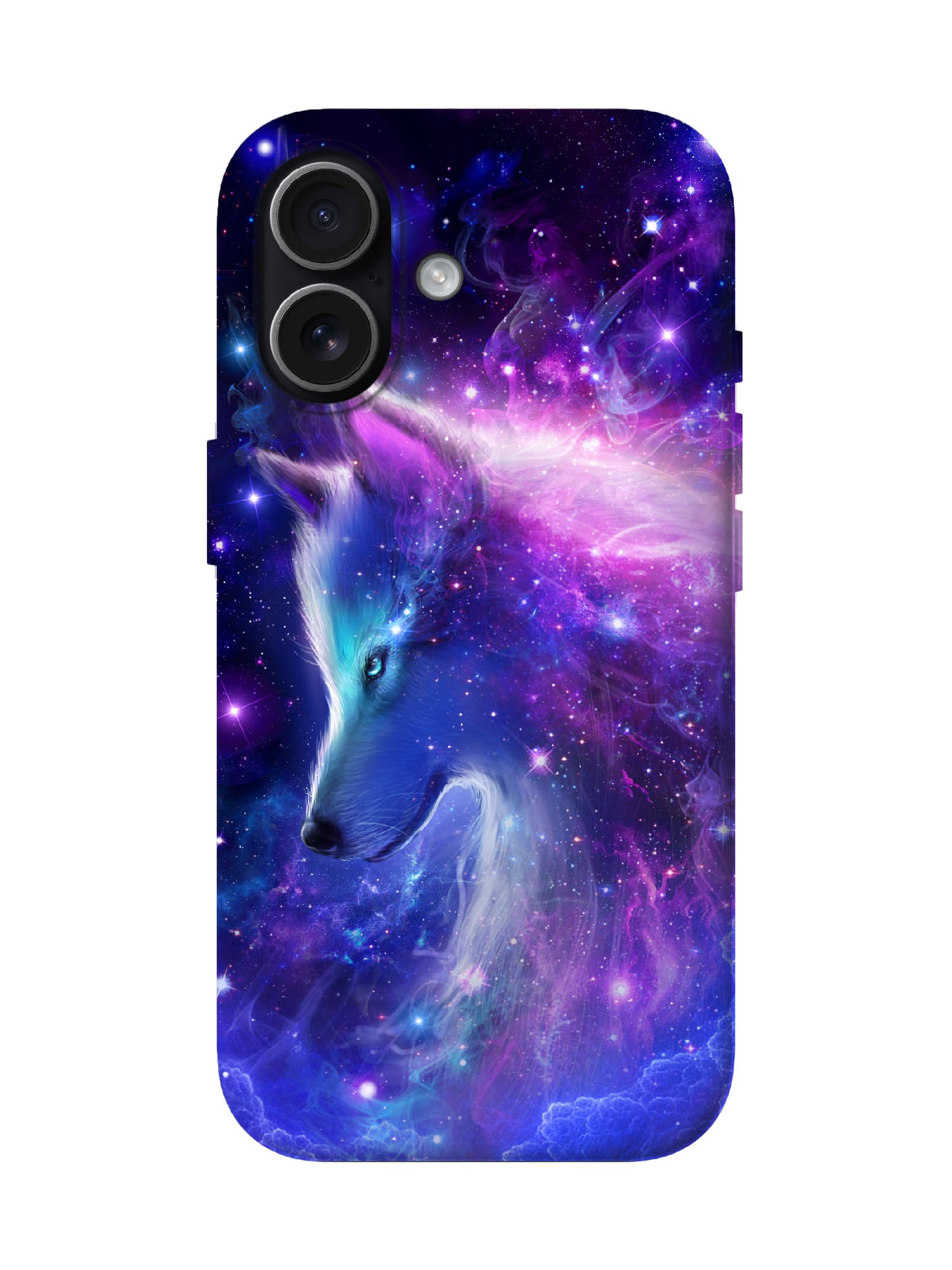 Cosmic Wolf Neon Cyberpunk Protective Phone Case