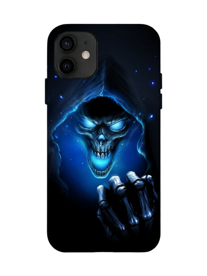 Glowing Skull Edgy Cyberpunk Tough Phone Case