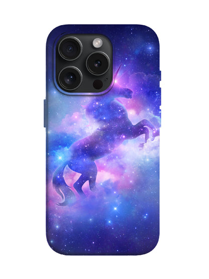 Cosmic Unicorn Silhouette Cyberpunk Protective Phone Case