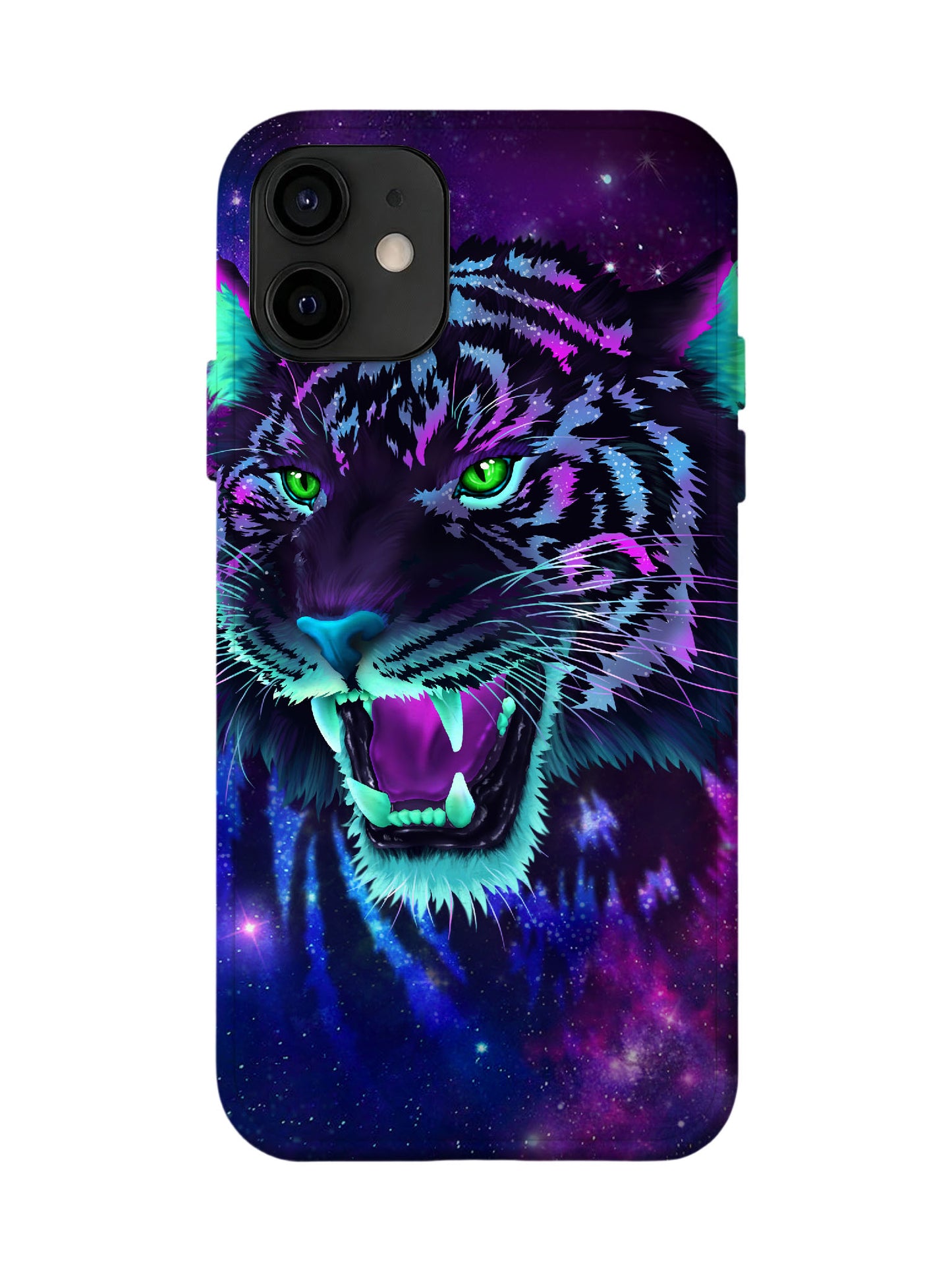 Neon Tiger Cyberpunk Statement Phone Case