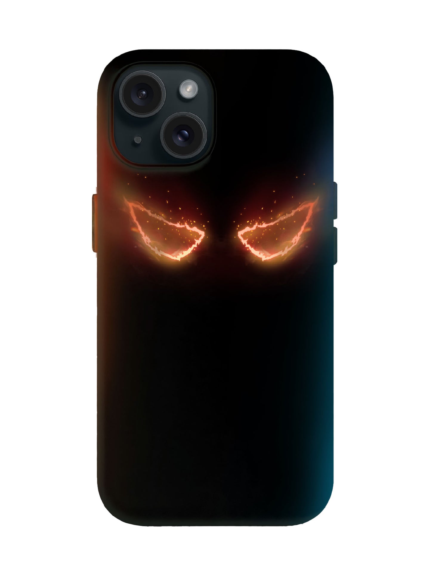 Glowing Flame Eyes Edgy Cyberpunk Tough Phone Case