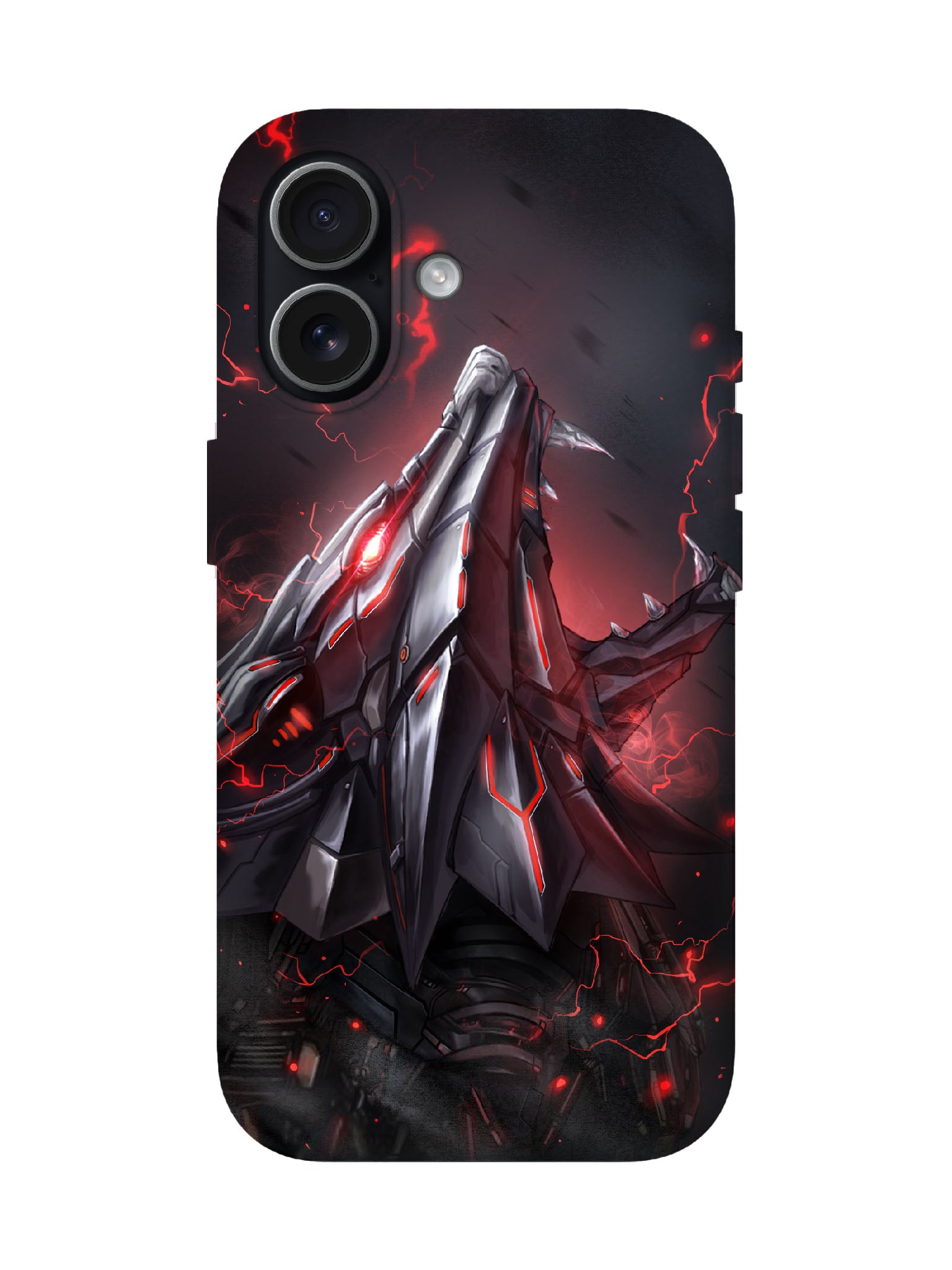 Cyberpunk Mecha Skull Edgy Tough Phone Case