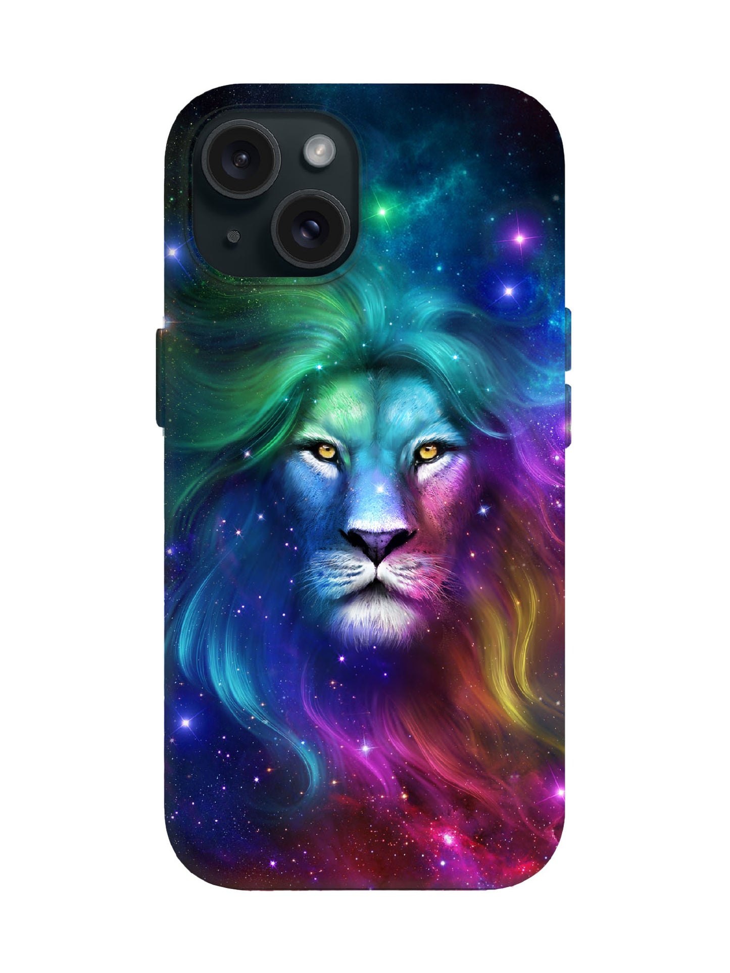 Cosmic Lion Neon Edgy Protective Phone Case