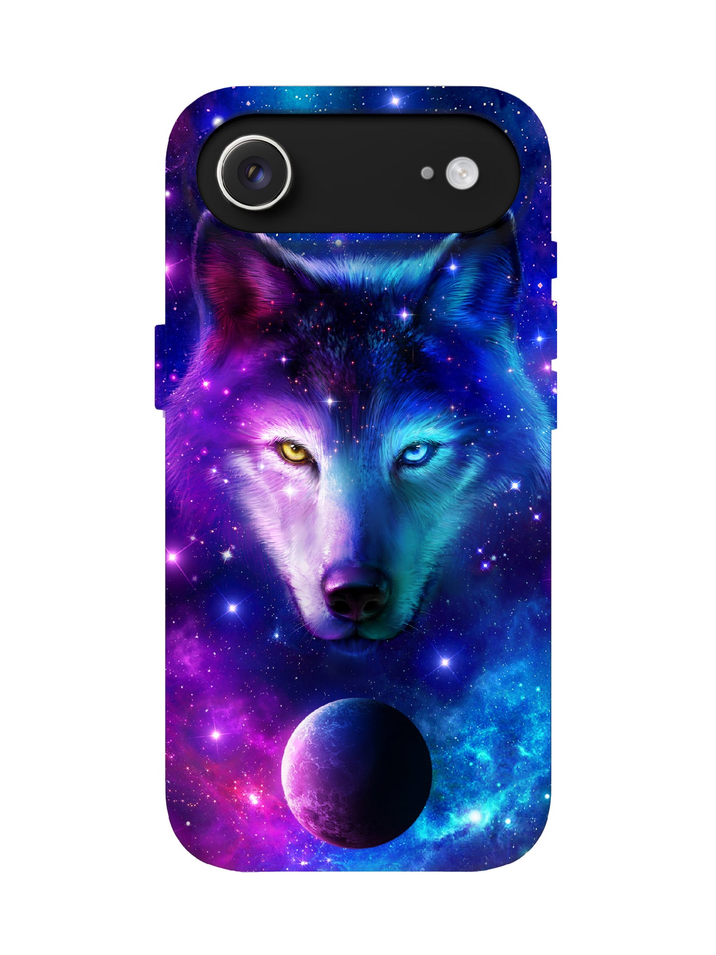 Cosmic Wolf Cyberpunk Protective Phone Case