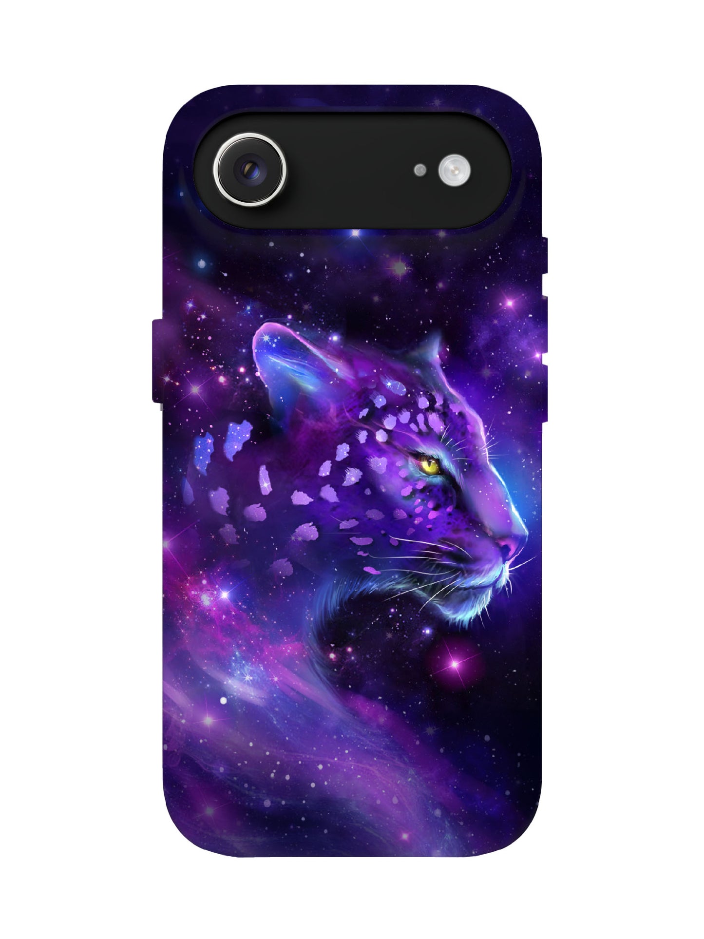 Cosmic Leopard Cyberpunk Statement Phone Case