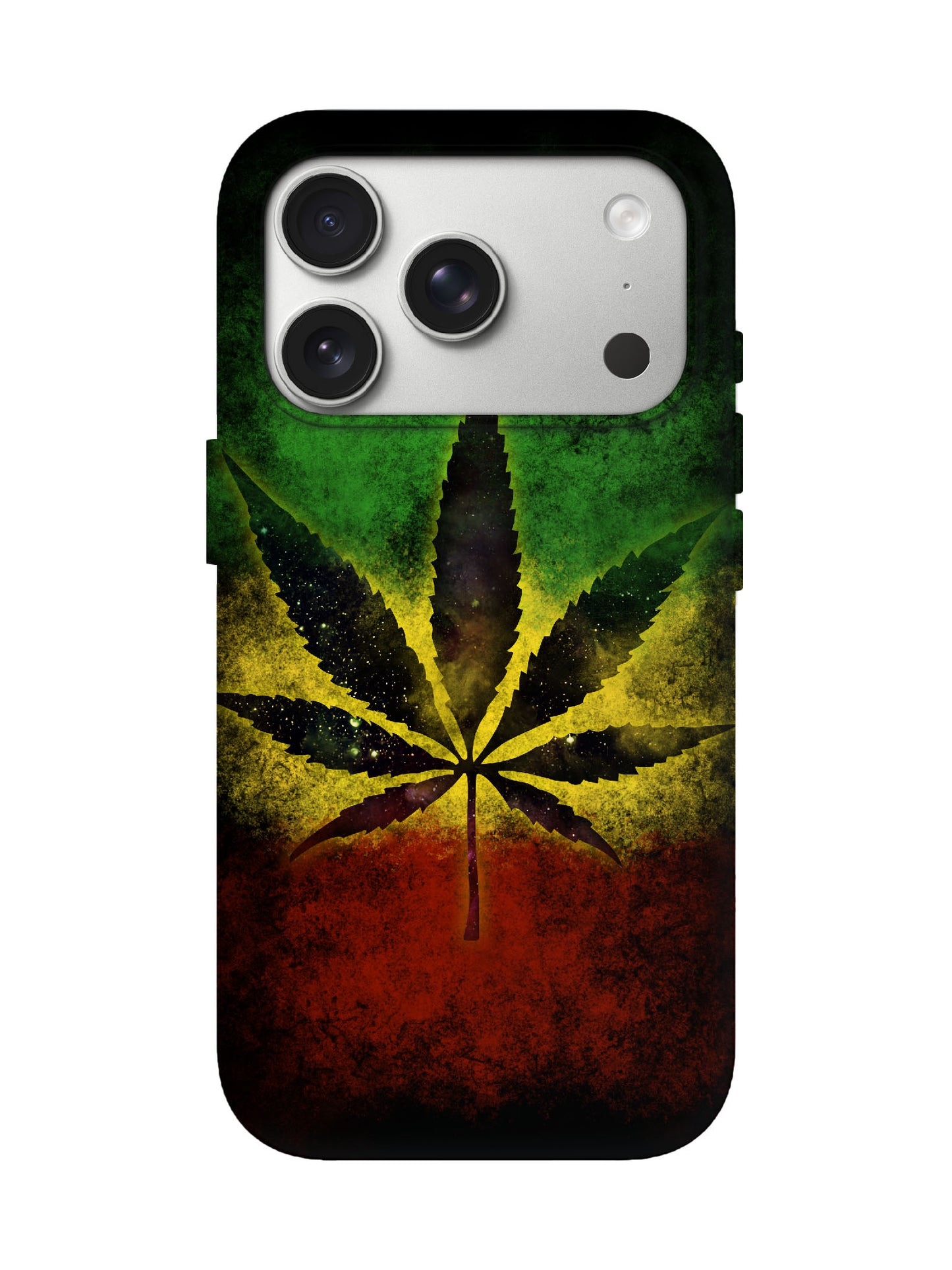 Rasta Leaf Graphic Edgy Protective Phone Case