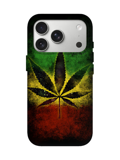 Rasta Leaf Graphic Edgy Protective Phone Case