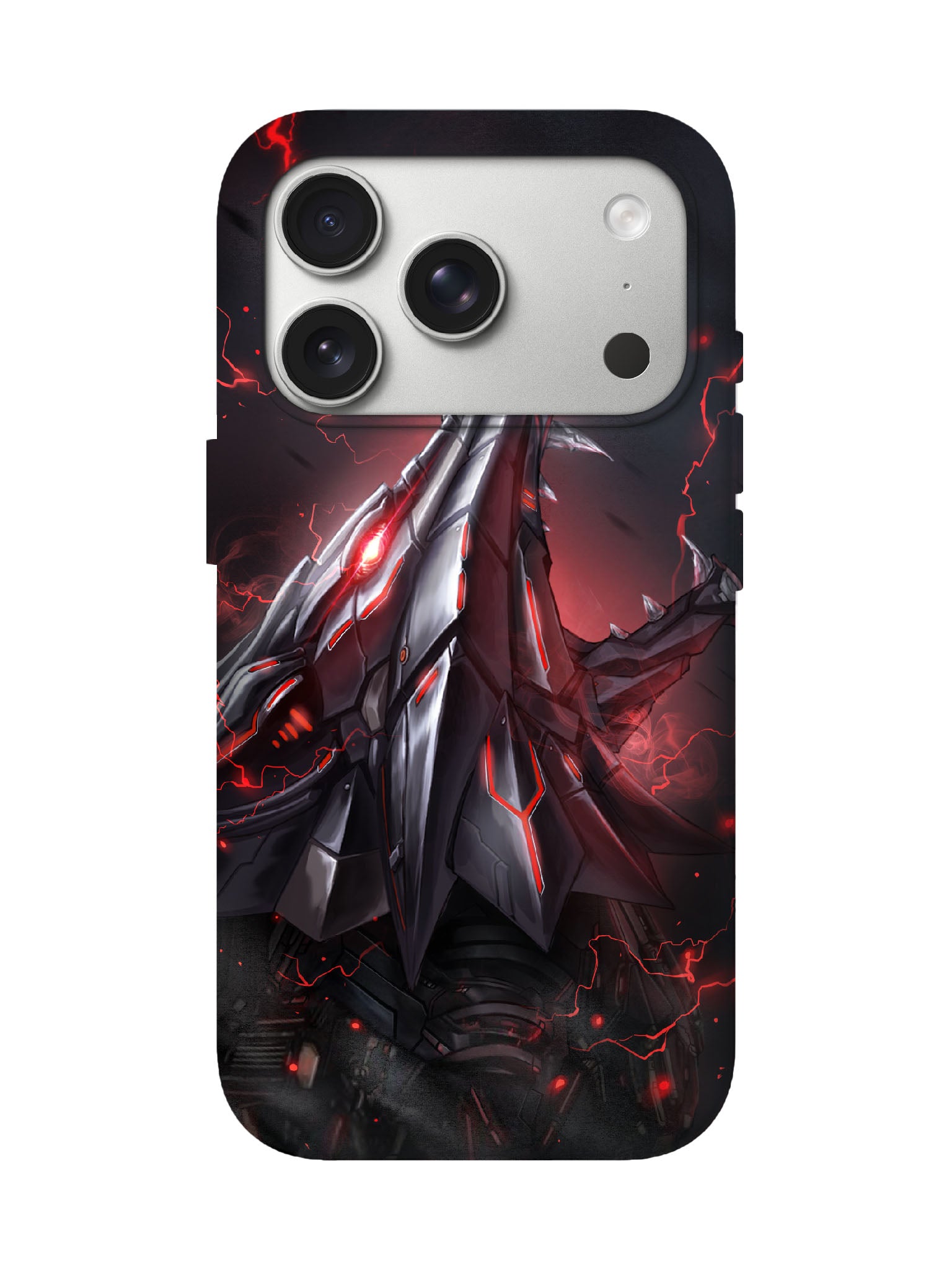 Cyberpunk Mecha Skull Edgy Tough Phone Case