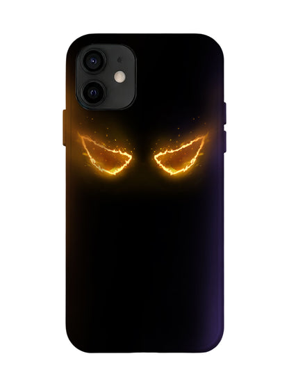 Flame Eyes Edgy Cyberpunk Tough Phone Case