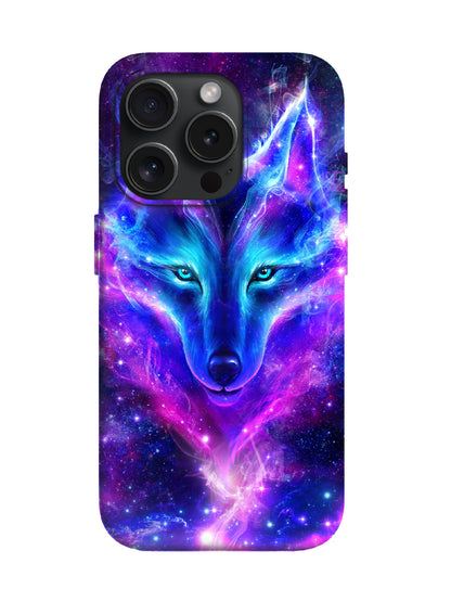 Cosmic Wolf Face Cyberpunk 3D Protective Phone Case