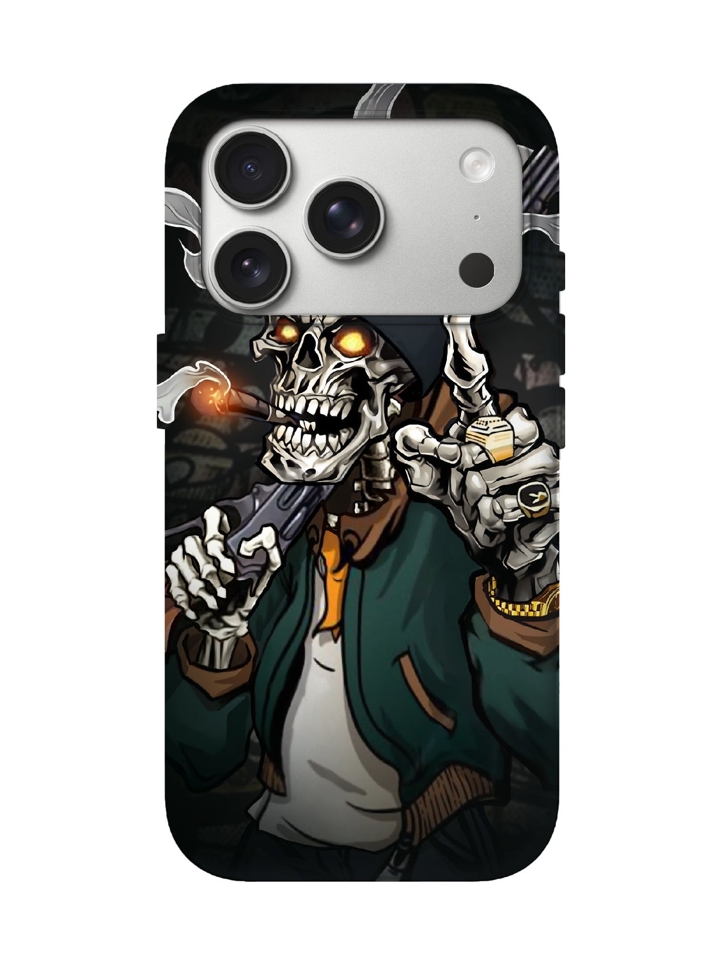 Skull Edgy Hardcore Tough Phone Case