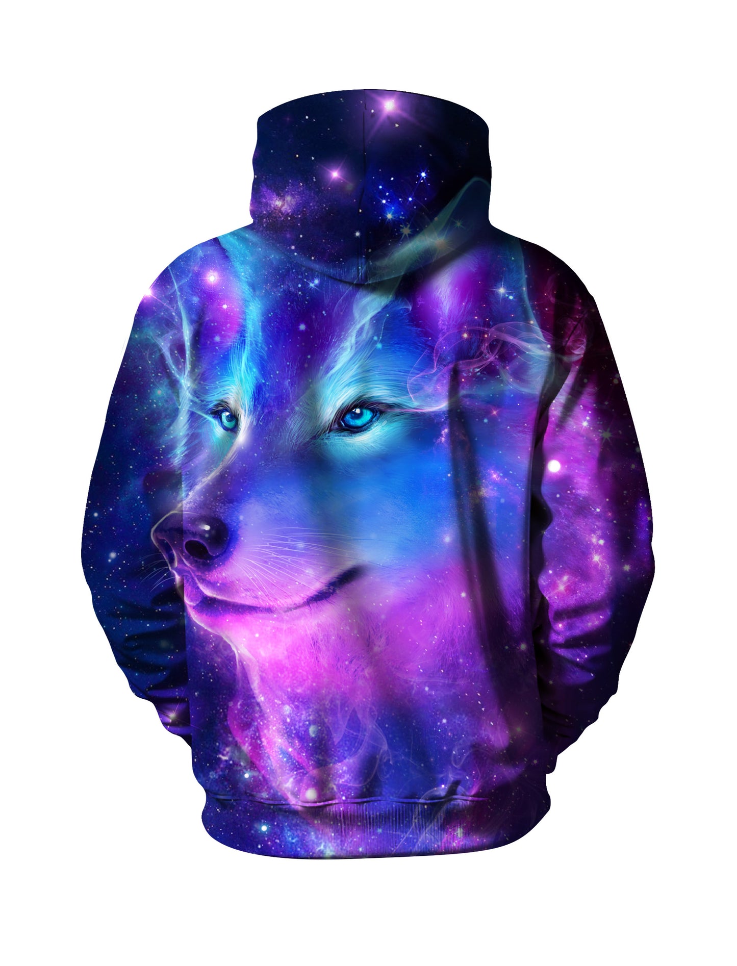 alaxy Wolf 3D Print Hoodie | Oversized Space Graphic Pullover