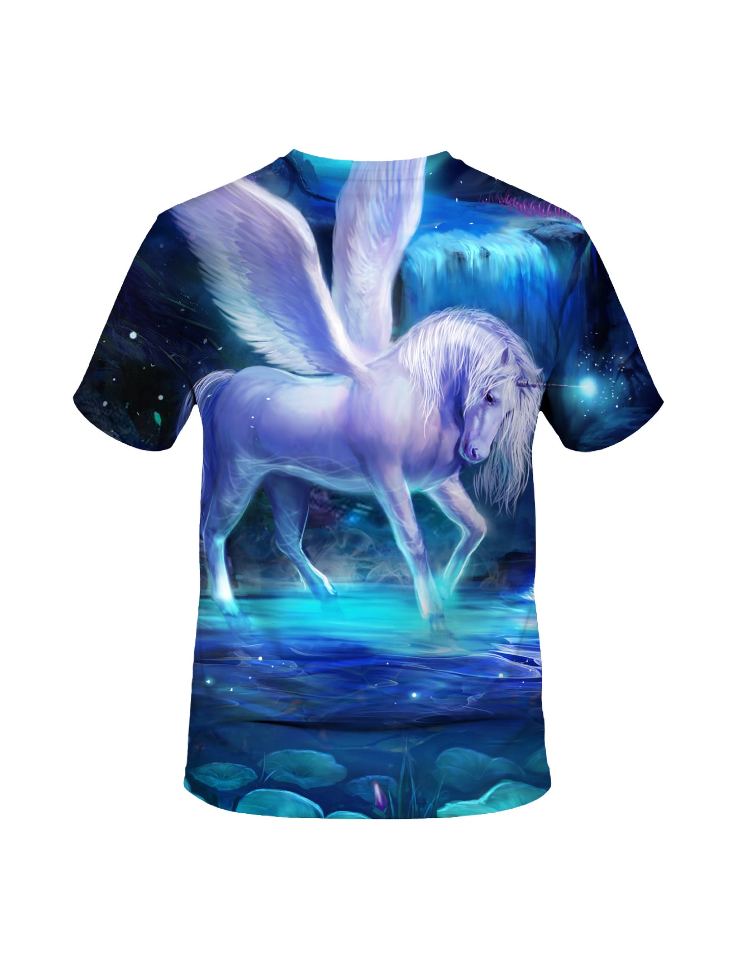 3D All Over Print Unicorn T-Shirt for Men Women Fantasy Glow-in-Dark Design