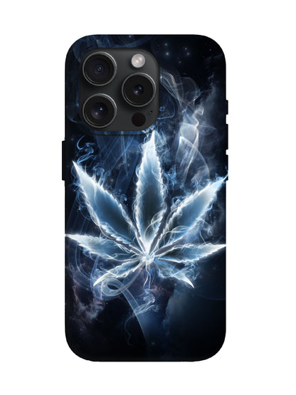 Smoke Leaf Cyberpunk Tough Phone Case