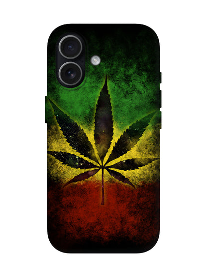 Rasta Leaf Graphic Edgy Protective Phone Case