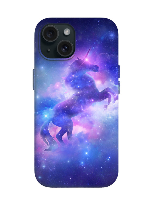 Cosmic Unicorn Silhouette Cyberpunk Protective Phone Case