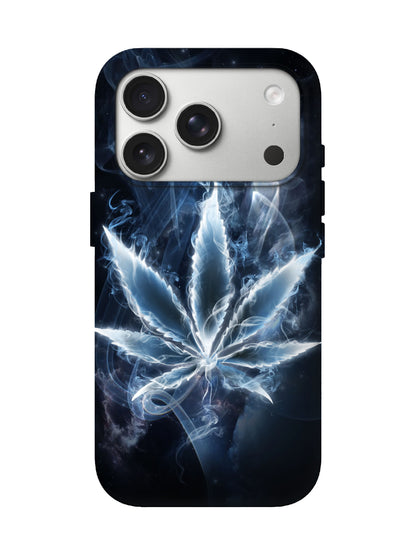 Smoke Leaf Cyberpunk Tough Phone Case